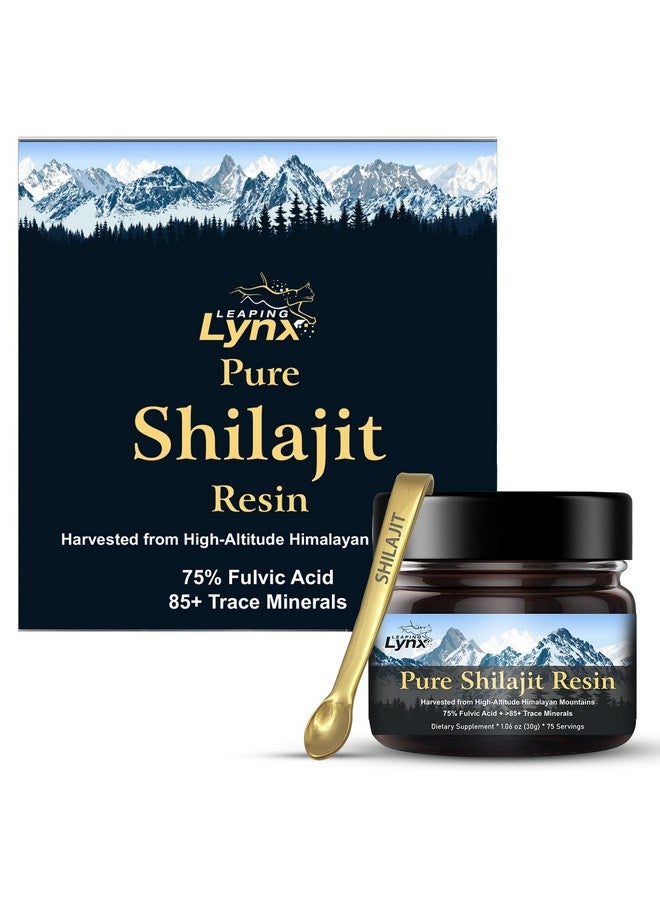 Leaping Lynx Himalayan Shilajit Resin [1,000 mg] Pure Shilajit Organic Natural ||Gold Grade|| Alpine Harvested, Sun-Dried, & Lab Purified for Men & Women, Max Potency >75% Fulvic Acid & 85+ Trace Minerals - Image 1