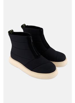 TOMS Women Alpargata Mallow Puffer Zip Up Ankle Boots, Black  - Image 1