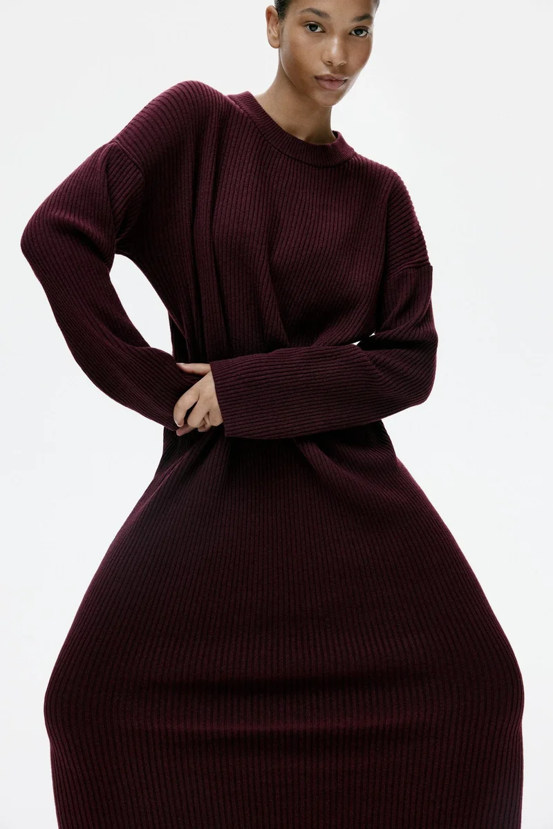 H&M  Rib-knit dress for Women | Best Price UAE