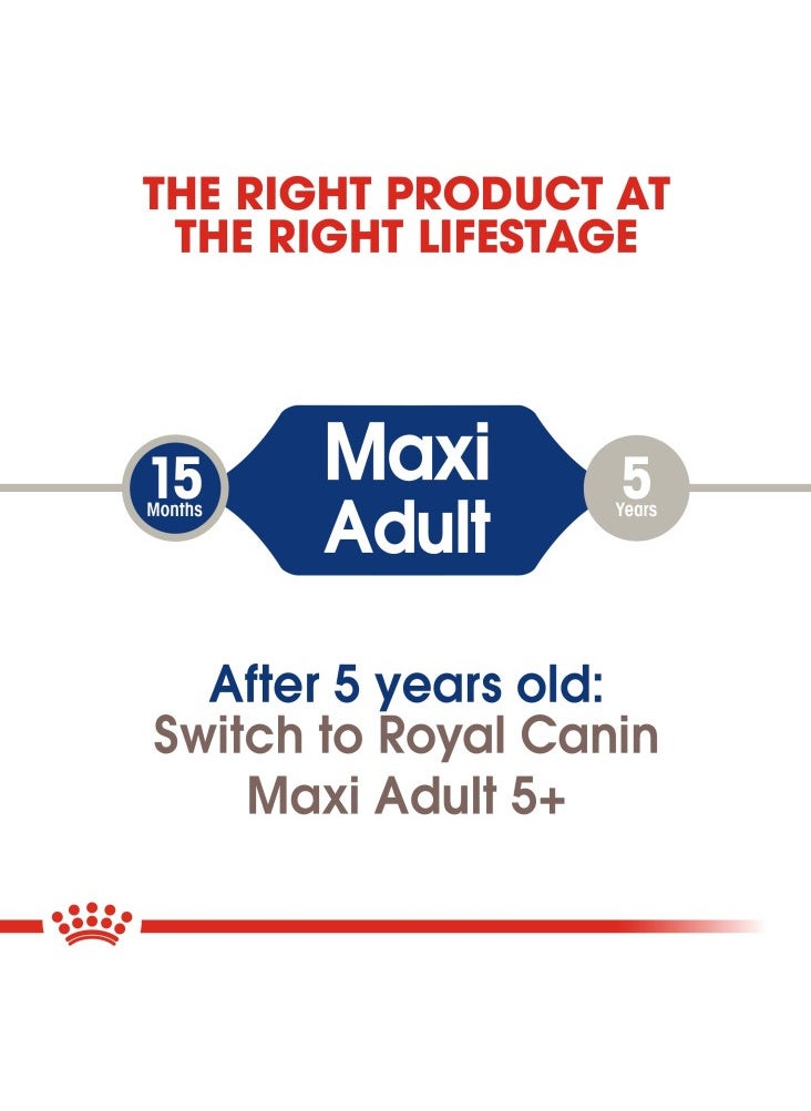 ROYAL CANIN - Royal Canin Maxi Adult 15 KG Dog Dry Food - Image 1
