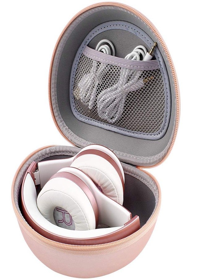 Comecase Headphone Case for TOZO HT2/ for Beats Solo 4/ for Picun P26/ for Beats Studio Pro/for Beats Solo3/ for Beats Studio3 On-Ear Headphones, Foldable Bluetooth Wireless Headset (Extra Large) - Rose Gold - Image 1