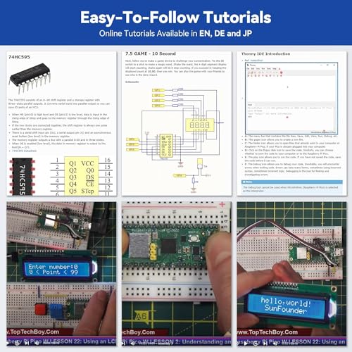 REES52 Raspberry Pi Pico W Ultimate Starter Kit with Online Tutorials, 450+ Items, 117 Projects, MicroPython, Piper Make and C/C++ (Compatible with Arduino IDE) - Image 5