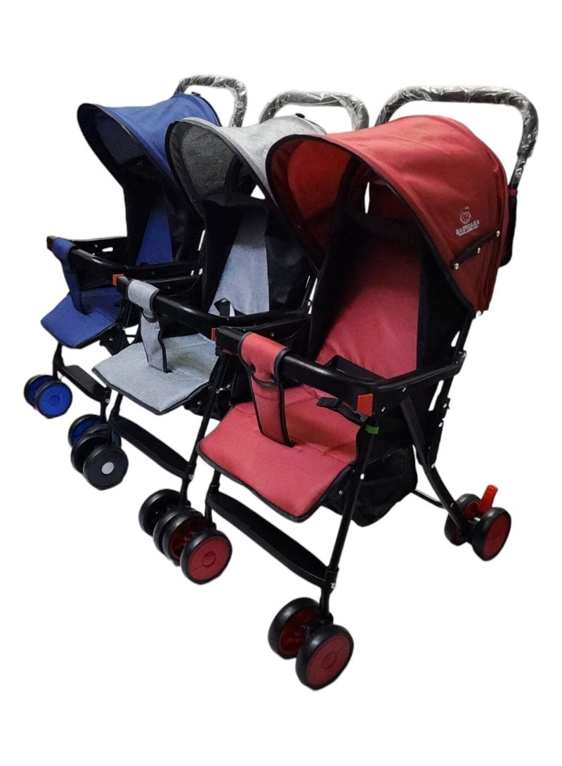 بيبي كارا عربة أطفال خفيفة الوزن بمقعد قابل للتعديل وسلة تخزين مريحة - Image 5