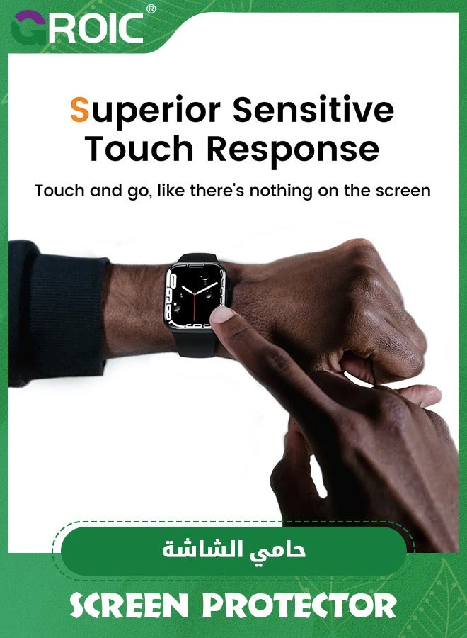 GROIC 2 Pack for Apple Watch Ultra 2 49mm Screen Protector, 9H Hardness Tempered Glass Screen Protector for iWatch Ultra 49mm /Ultra 2 49mm with Auto-alignment Installation Kit  - Image 5