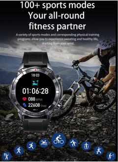RollsTimi  Men's Full-Screen Touch Bluetooth Smartwatch, 1.52-Inch Dial, With Sleep Monitoring, Sports Mode And Message Display, Universal Smart Watch For Android And IOS Systems, RT-i116  - Image 3