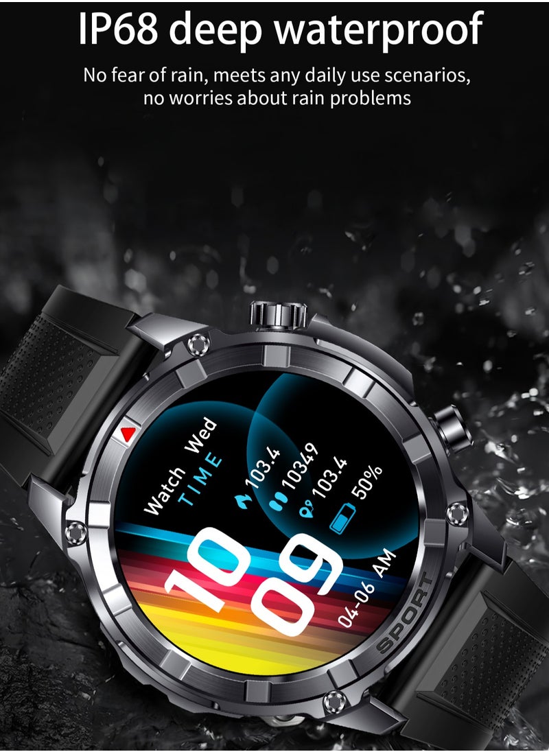 RollsTimi  - Men's Full-Screen Touch Bluetooth Smartwatch, 1.52-Inch Dial, With Sleep Monitoring, Sports Mode And Message Display, Universal Smart Watch For Android And IOS Systems, RT-i116 - Image 1