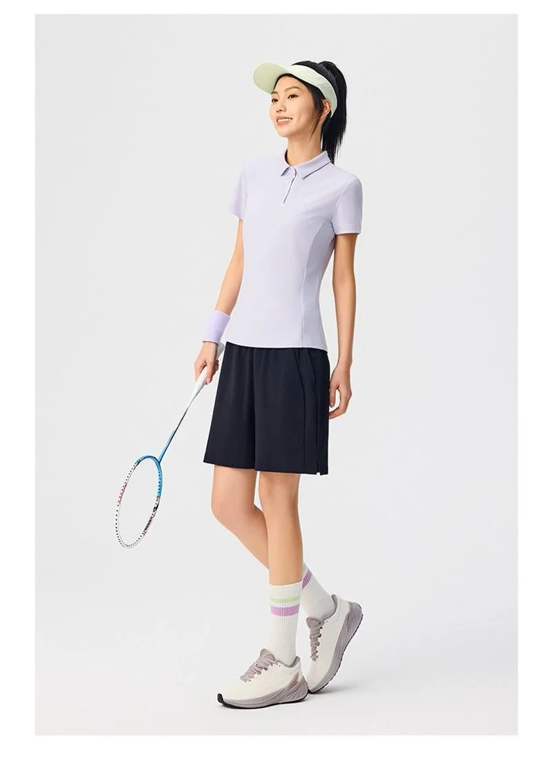 Anta Purple Women’s Cooling Comfort Tee/IceMountain Polo/A·AIR Tech Cooling · Ergonomic Fit · Everyday Versatility for Women | Best Price UAE