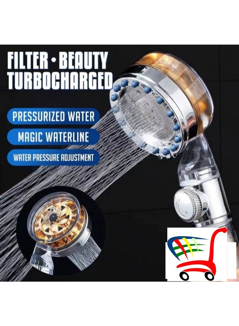 رأس دش محمول بضغط قوي مع فلتر وتوفير للمياه - Image 2