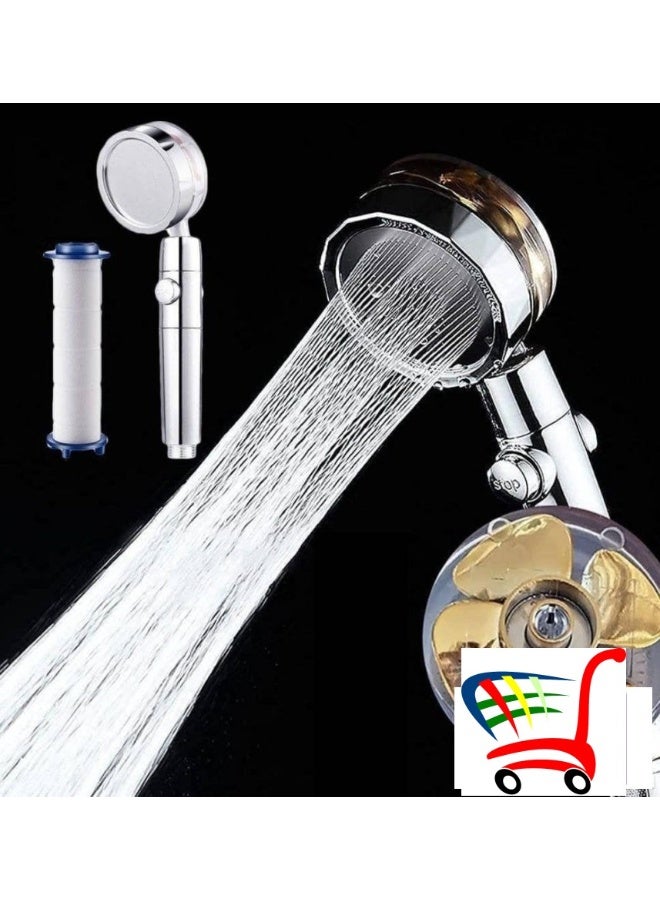 رأس دش محمول بضغط قوي مع فلتر وتوفير للمياه - Image 3