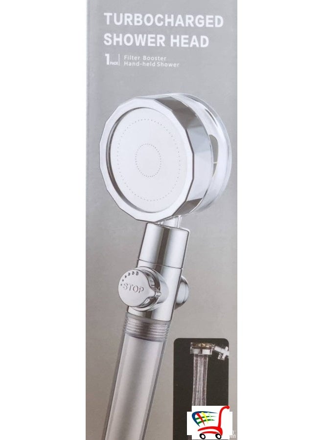 رأس دش محمول بضغط قوي مع فلتر وتوفير للمياه - Image 1