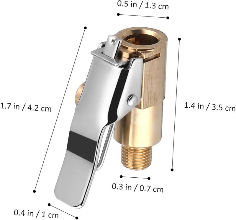 2Pcs Secure Locking Air Chuck Nozzle Kit for Car Bike Motorcycle Tire Inflator - Image 4