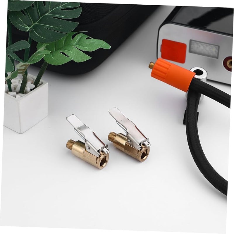 2Pcs Secure Locking Air Chuck Nozzle Kit for Car Bike Motorcycle Tire Inflator - Image 3