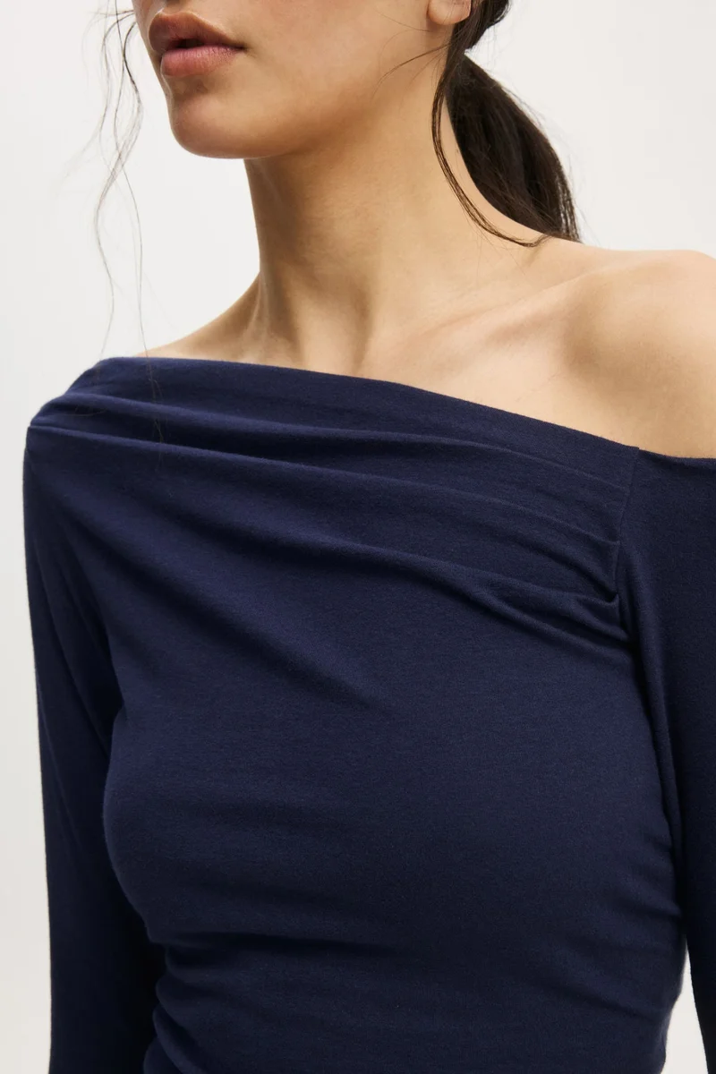 Cotton On  DREAMY SOFT OFF THE SHOULDER LONG SLEEVE for Women | Best Price UAE