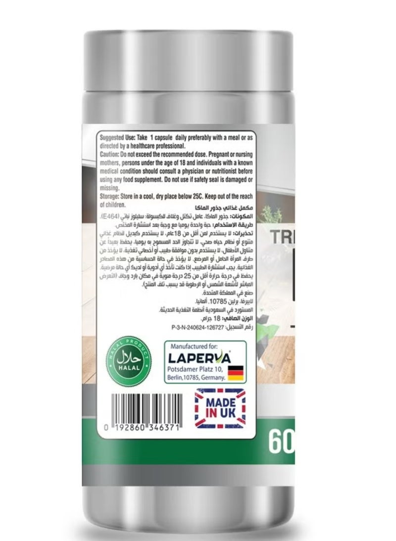 Laperva Triple Organic Maca,500 mg, 60 Veggie Capsules, Pack of 2 - Image 4