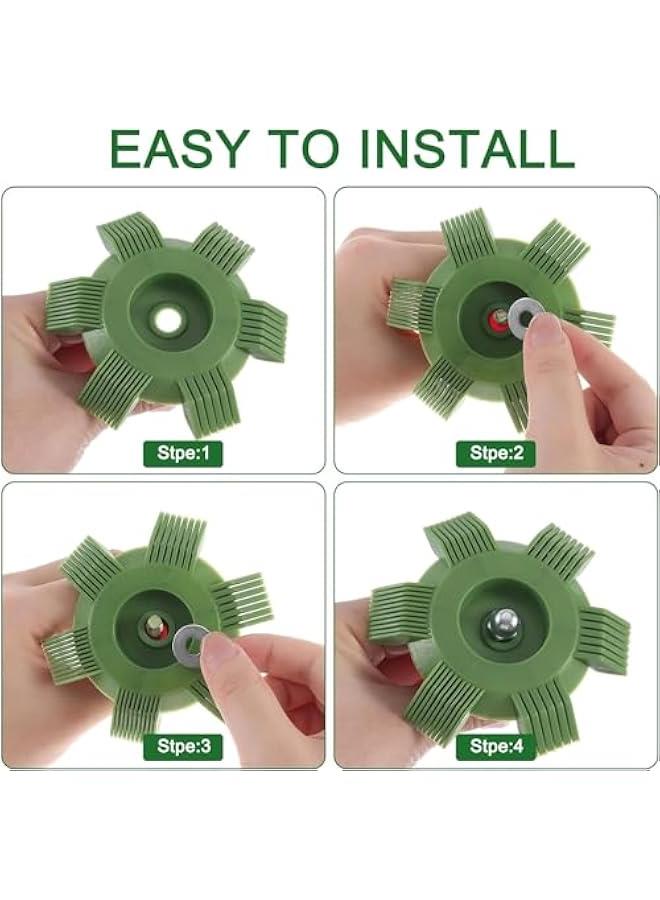 MOXO 6Pcs Air Conditir Fin Cleaner Set Ac Fin Comb Condenser Fin Straightener Condenser Ac Coil Cleaner Air Refrigerator Fin Cleaner Evaporator Radiator Repair Clean Tool - Image 3