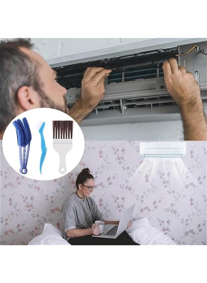 MOXO 6Pcs Air Conditir Fin Cleaner Set Ac Fin Comb Condenser Fin Straightener Condenser Ac Coil Cleaner Air Refrigerator Fin Cleaner Evaporator Radiator Repair Clean Tool - Image 5
