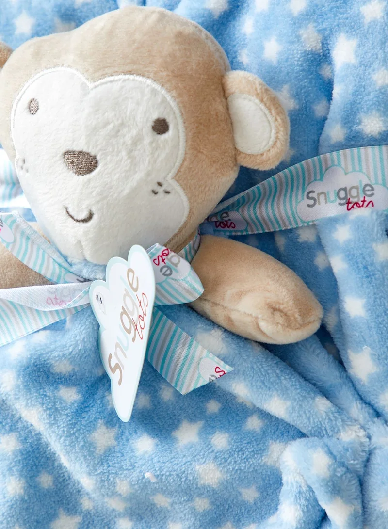 rock a bye baby Monkey Comforter Blanket And Toy Set