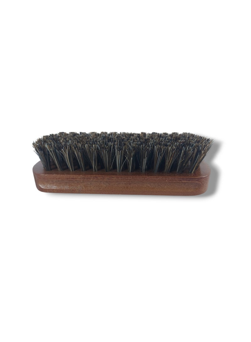 Professional Black Wooden Synthetic Fiber Brush Modern for Shoe Polishing and Boot Polishing - Image 1