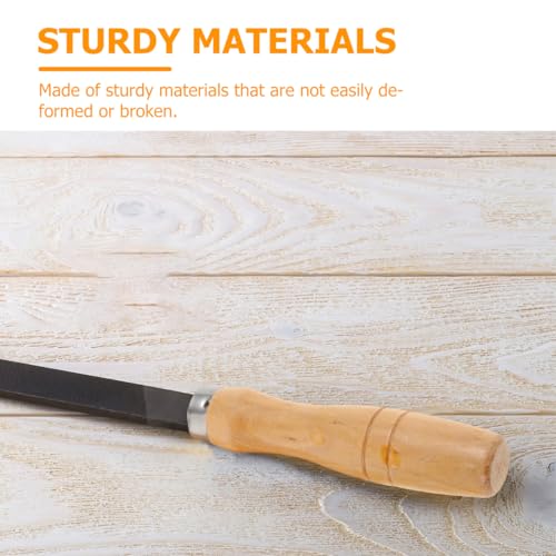 Yardwe 10PCS Wooden File Handle with Strong Metal Collars for File Cutting Tool Craft, 4 Inch - Image 2