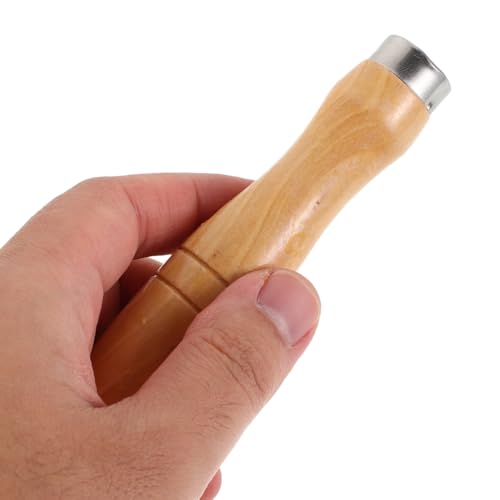 Yardwe 10PCS Wooden File Handle with Strong Metal Collars for File Cutting Tool Craft, 4 Inch - Image 4