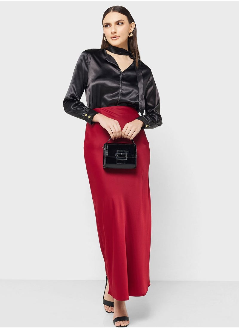 ELLA - Neck Tie Detail Blouse - Image 1