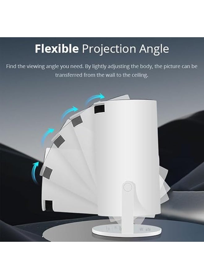 بروجيكتور DKian HY300 الذكي – دقة أصلية 720p مع دعم 4K، واي‑فاي وبلوتوث، مثالي لسينما البيت والاستخدام التشعبي - Image 3