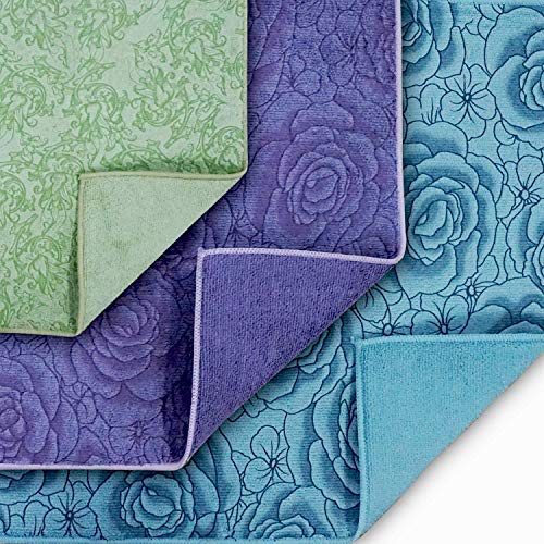 Four Season Super Absorbent Dish Drying Mat Reversible and Machine Washable Microfiber with Fast Drying Technology (38x50 cm)(Pack of 1)(Random Color) - Image 2