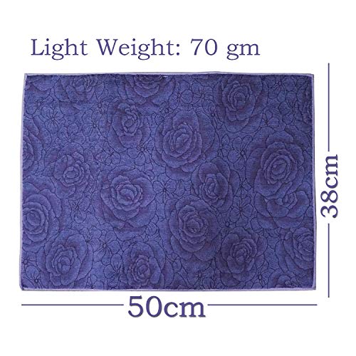 Four Season Super Absorbent Dish Drying Mat Reversible and Machine Washable Microfiber with Fast Drying Technology (38x50 cm)(Pack of 1)(Random Color) - Image 3