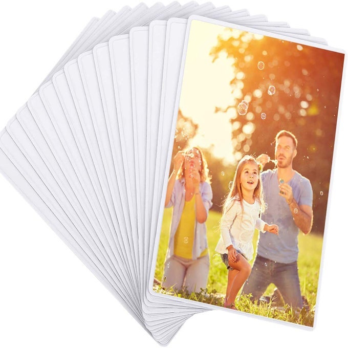 Pack of 15 Magnetic Photo Frames 6x4 inch Magnetic Photo Fridge 15x10 cm Magnetic Picture Frame Magnets Photo Sleeves for Kids Adult Family White