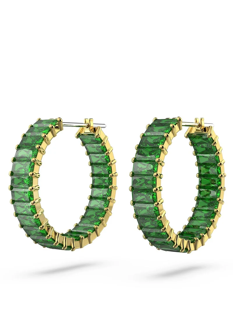 SWAROVSKI Matrix Hoop Baguette Earrings