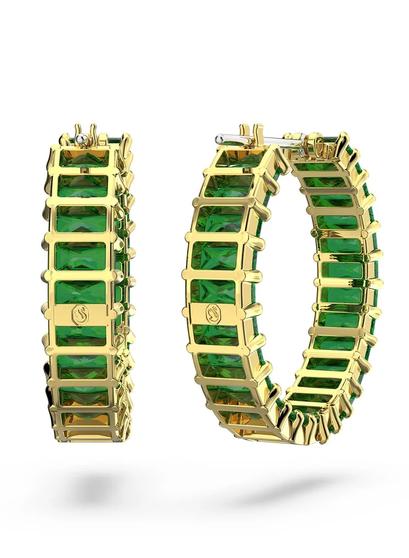 SWAROVSKI Matrix Hoop Baguette Earrings