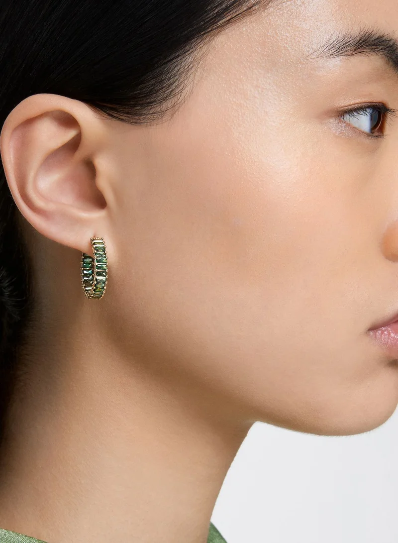 SWAROVSKI Matrix Hoop Baguette Earrings