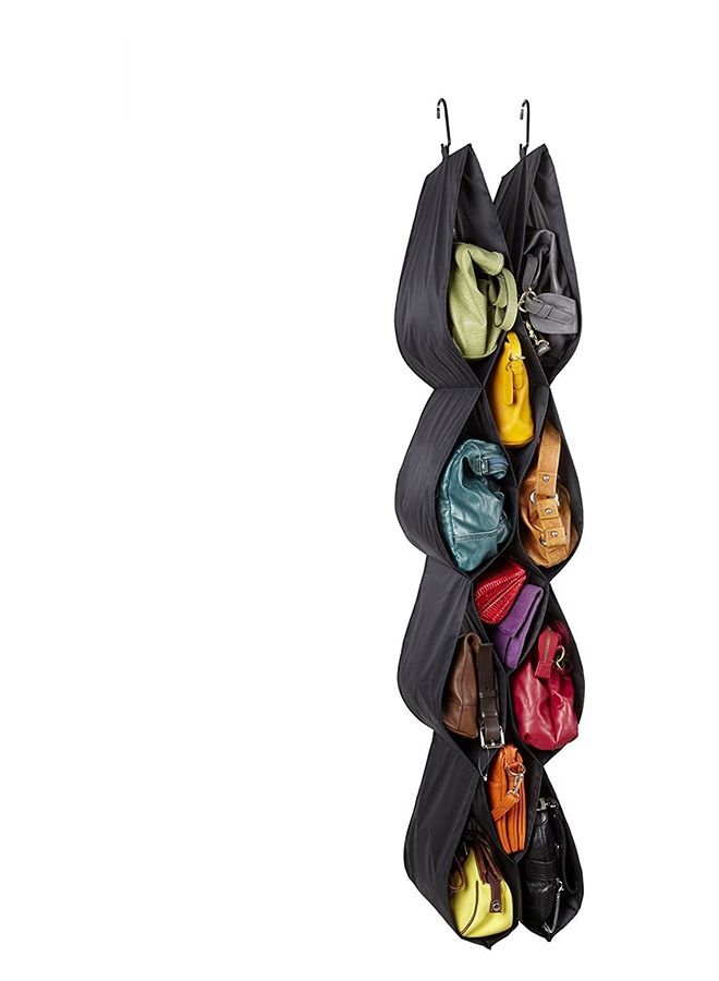 12-Pockets Handbag Purse Storage Closet Hanging shoe Organizer  - Image 2