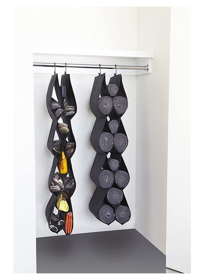 12-Pockets Handbag Purse Storage Closet Hanging shoe Organizer  - Image 5