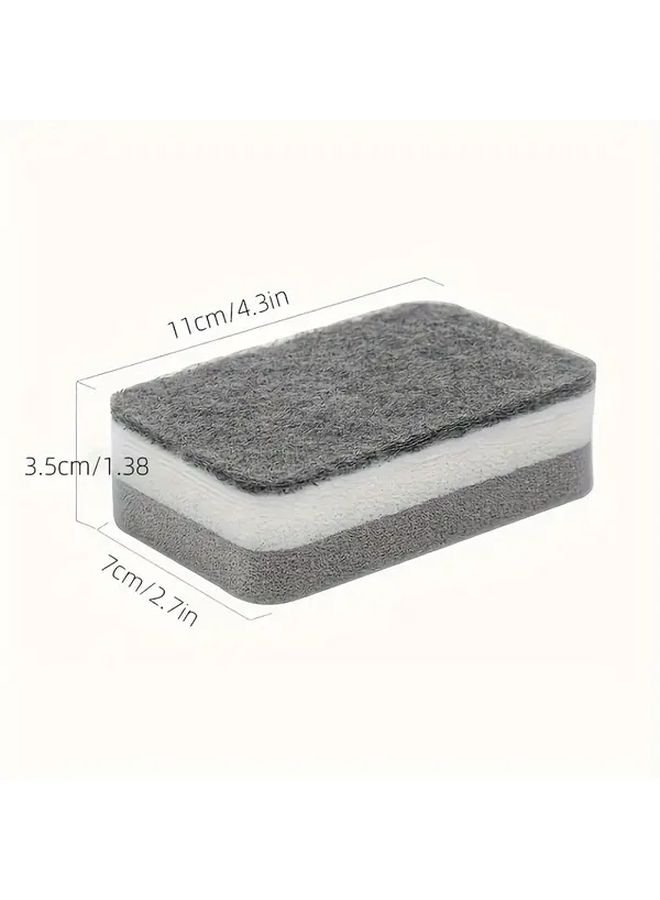 5 Pcs Double Sided Sponge Wipes High Density Kitchen Cleaning Scouring Pads - Image 5