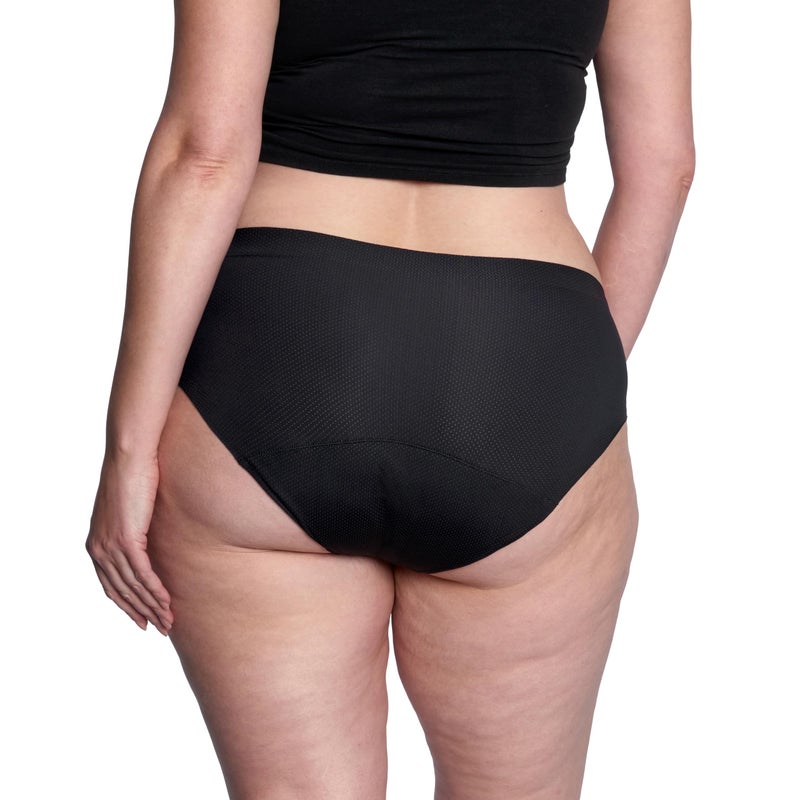 Thinx Period Underwear, Breathable Hip Huggers, Holds Up to 12 Regular Tampons*, Period Panties, All-Day Absorbency Menstrual Underwear for Women, Reusable, 1 Pack, L - Image 3