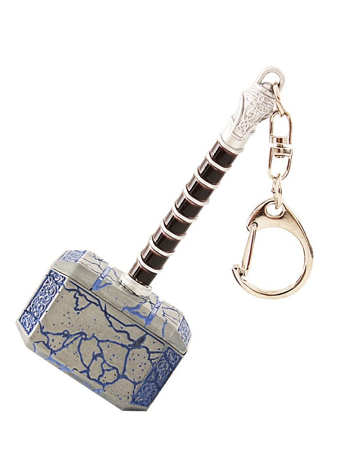 سلسلة مفاتيح على شكل مطرقة Thor's Hammer Crack Edition من Avengers 4، نموذج مطرقة من سبائك معدنية - Image 1