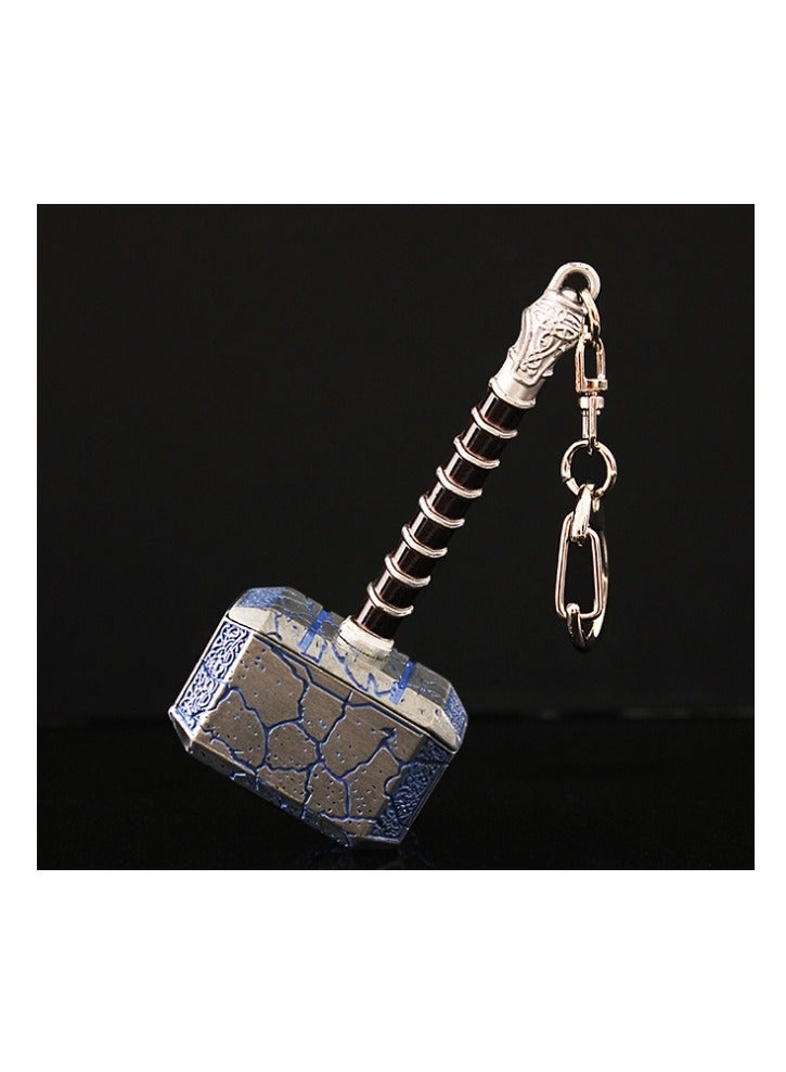 سلسلة مفاتيح على شكل مطرقة Thor's Hammer Crack Edition من Avengers 4، نموذج مطرقة من سبائك معدنية - Image 5
