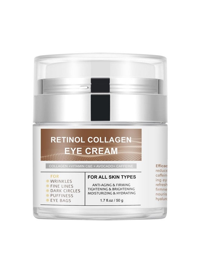 IREV Eye Cream with Retinol Collagen for Wrikles, Avocado for Hydrating, Caffeine and Vitamin C for Dark Circles and Puffiness, Moisturizer for Women, Nourishing Repair Anti Aging Cream - Image 1