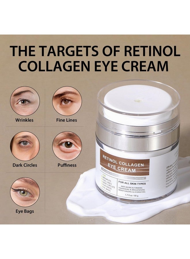 IREV Eye Cream with Retinol Collagen for Wrikles, Avocado for Hydrating, Caffeine and Vitamin C for Dark Circles and Puffiness, Moisturizer for Women, Nourishing Repair Anti Aging Cream - Image 3