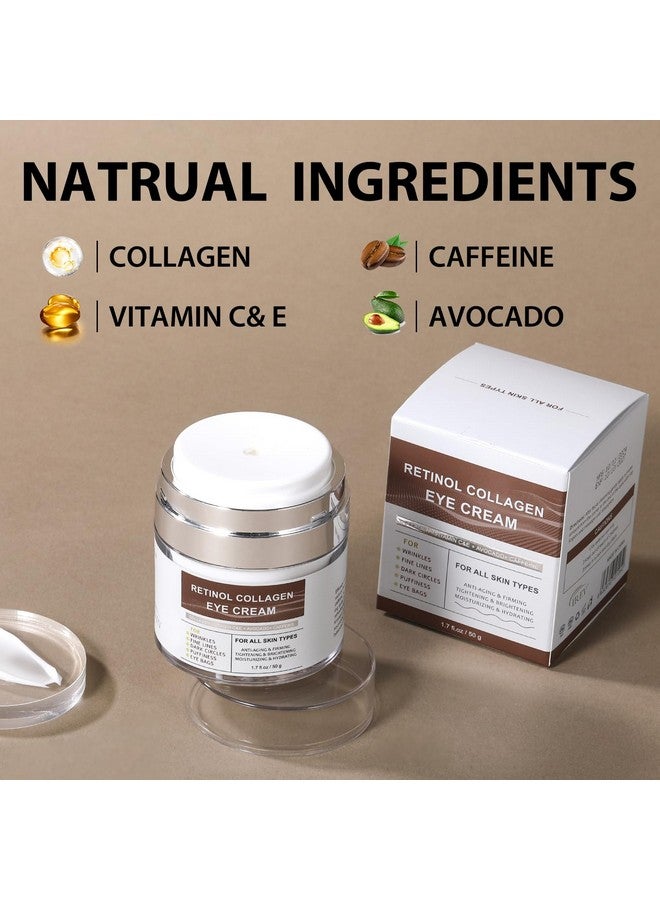 IREV Eye Cream with Retinol Collagen for Wrikles, Avocado for Hydrating, Caffeine and Vitamin C for Dark Circles and Puffiness, Moisturizer for Women, Nourishing Repair Anti Aging Cream - Image 5