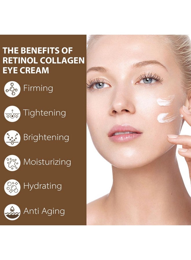 IREV Eye Cream with Retinol Collagen for Wrikles, Avocado for Hydrating, Caffeine and Vitamin C for Dark Circles and Puffiness, Moisturizer for Women, Nourishing Repair Anti Aging Cream - Image 2