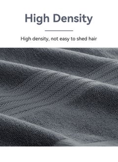 LEOKOR 3PCS Cotton Bath Towel Set Fast Absorbent Skin-friendly and Soft Bath Towel*1PCS and 2PCS Towels Grey  - Image 5