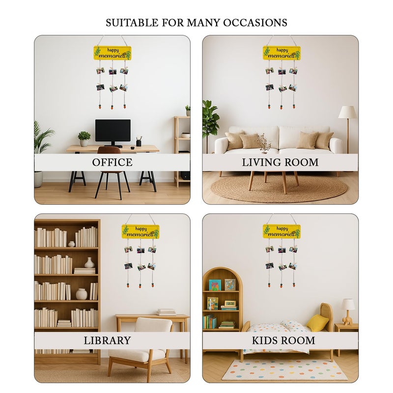 Kaameri Bazaar Photo Frames for Wall Decoration | Photo Frame Wall Hanging | Clips for Photo Hanging | Balcony Decoration Items Outdoor | Room Decor Items | Wall Frame | Room Decoration - Image 4