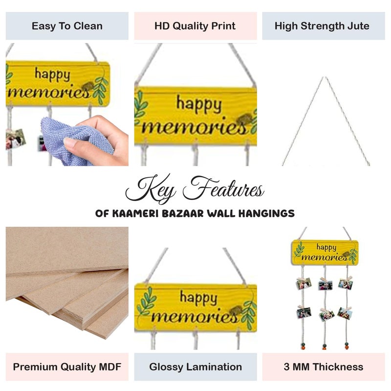 Kaameri Bazaar Photo Frames for Wall Decoration | Photo Frame Wall Hanging | Clips for Photo Hanging | Balcony Decoration Items Outdoor | Room Decor Items | Wall Frame | Room Decoration - Image 2