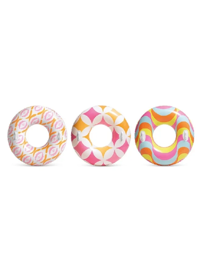 INTEX Vinty Timless Assorted Design Inflatable Tube Multicolor 114 cm INT56269