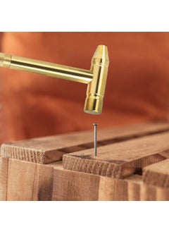 MASTANO MASTANO 5 in 1 Small Hammer Small Round Hammer Multifunctional Copper Hammer Screwdriver with Bottle Opener Musical Acessories Toolkit and Screwdriver Hand Repairing Tools  - Image 5