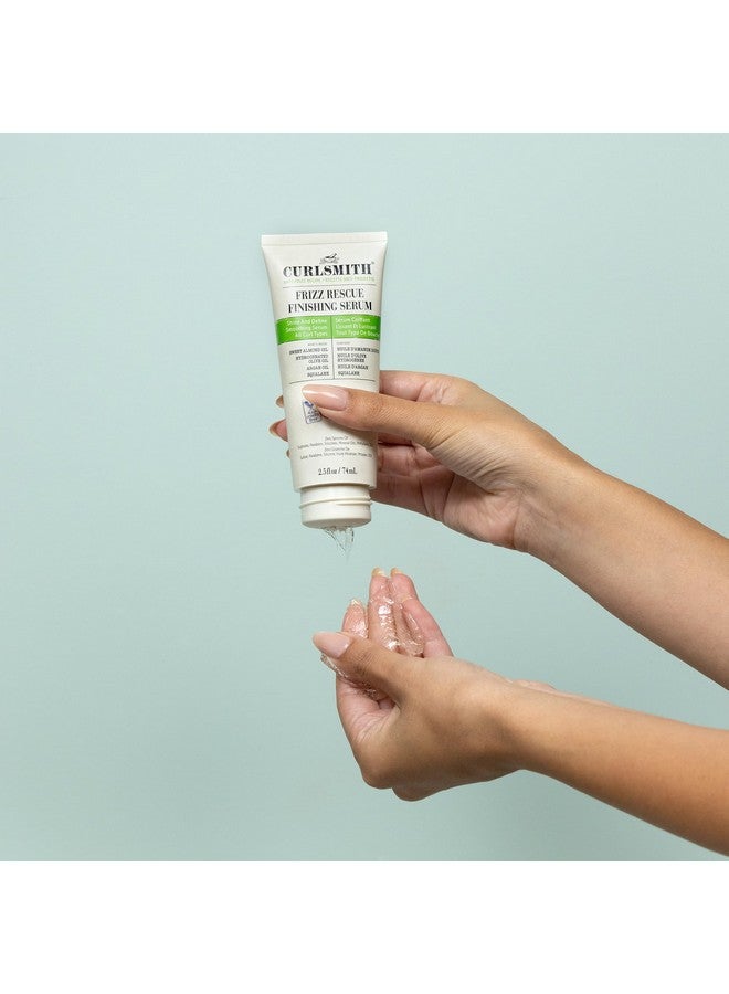 CURLSMITH Frizz Rescue Finishing Serum Oil-To-Gel Hair Serum Tame Frizz Add Shine Humidity Protection For All Curl Types Vegan 74Ml/2.5 Fl Oz - Image 4