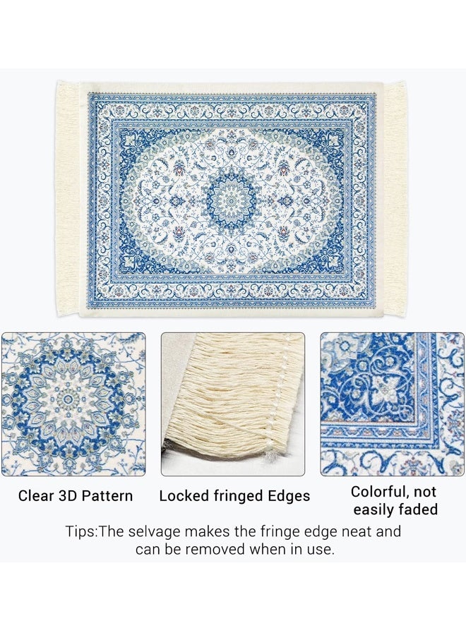 Persian Carpet Style Mouse Pad Oriental Vintage Bohemian Rug Desk Pad Miniature Mouse Mat Coaster Table Décor for Office Home - Image 3