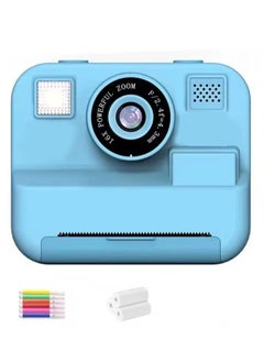 MOCOM Kids Instant Print Camera - 1080P HD Digital Video Camera with Printer, 2.4" Screen, Time-Lapse, Selfie Dual-Lens, Inkless Printing, Fun Filters & Frames, Includes 2 Print Papers, Perfect Birthday Gift for Boys & Girls Ages 3-16  - Image 1